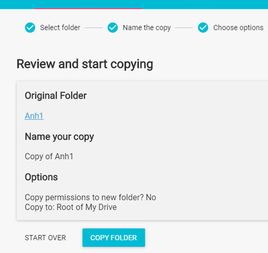 Copy folder