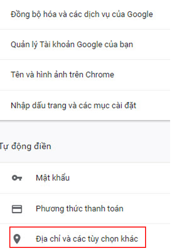 Cách tắt tự động điền biểu mẫu trên Chrome - Thegioididong.com