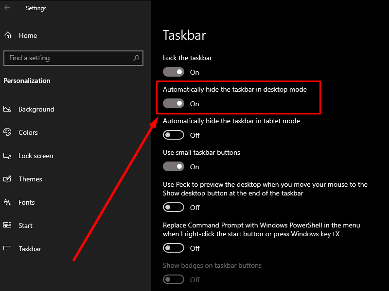 Hướng dẫn cách ẩn thanh Taskbar trên máy tính Windows 10 cực đơn giản