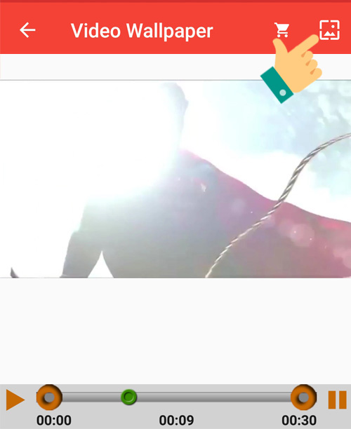 biểu tượng hình ảnh ở góc trên bên phải 