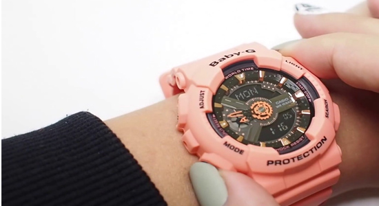 Cách chỉnh ngày giờ trên đồng hồ đeo tay Baby-G đơn giản, dễ thực hiện