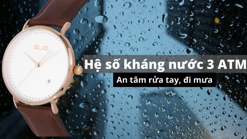 Mặt kính khoáng bền bỉ hạn chế việc đồng hồ bị trầy xước