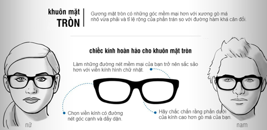 Chọn kính râm cho nam mặt tròn