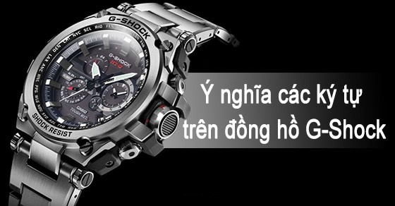 Ý nghĩa các ký tự trên mặt đồng hồ G-Shock