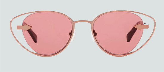 Kính mắt mèo kim loại Karen Walker