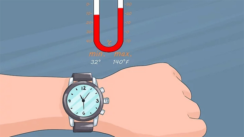 Đồng hồ có khả năng chống nước thấp