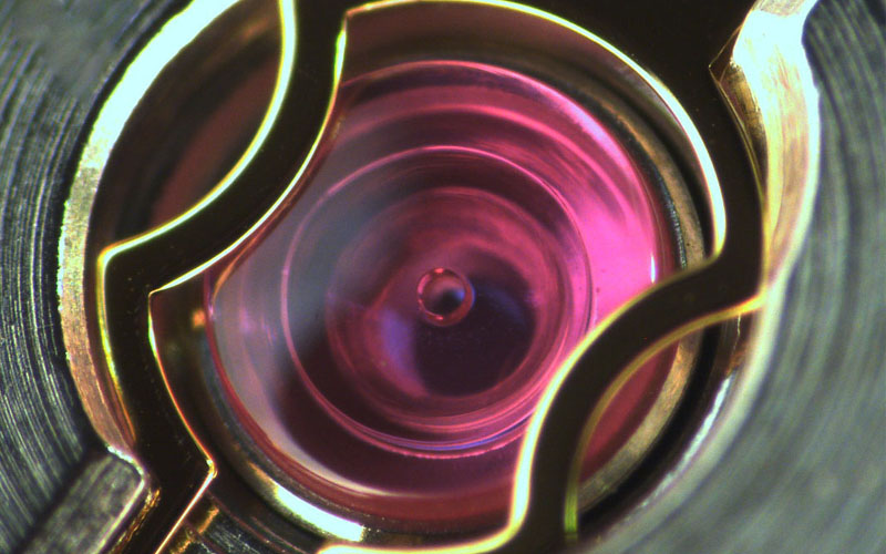 Chân kính đồng hồ dạng tròn, không có lỗ xuyên tâm (Cap Jewels)