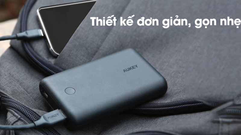 Pin sạc dự ph&ograve;ng Aukey c&oacute; thiết kế nhỏ gọn