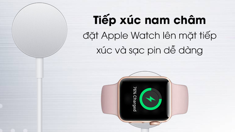 C&aacute;p sạc kh&ocirc;ng d&acirc;y Apple Watch Magnetic Type C 0.3 m Apple MU9K2