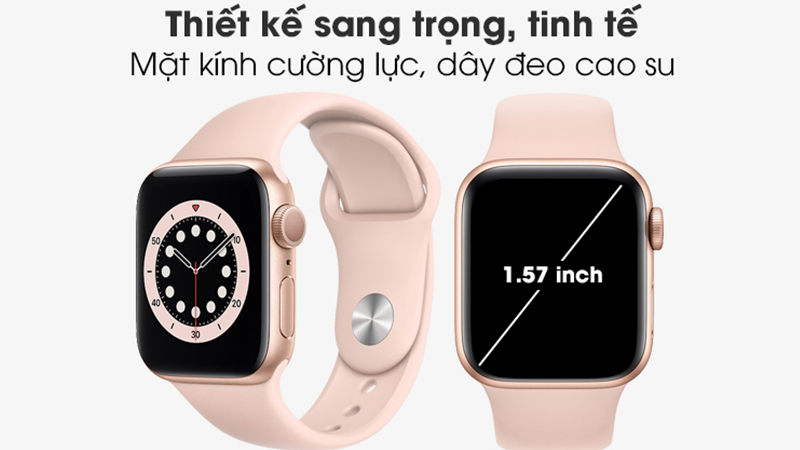 Apple Watch S6 viền nhôm dây cao su sở hữu tính năng ECG