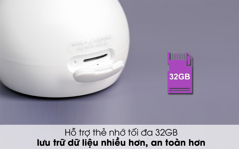  Lưu trữ dữ liệu qua thẻ nhớ l&ecirc;n đến 32GB