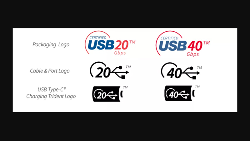 Hai loại tốc độ tr&ecirc;n USB4