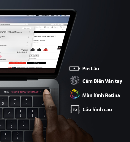 Macbook sở hữu thiết kế nguyên khối rất đẹp và khác biệt với những laptop khác ngoài thị trường.