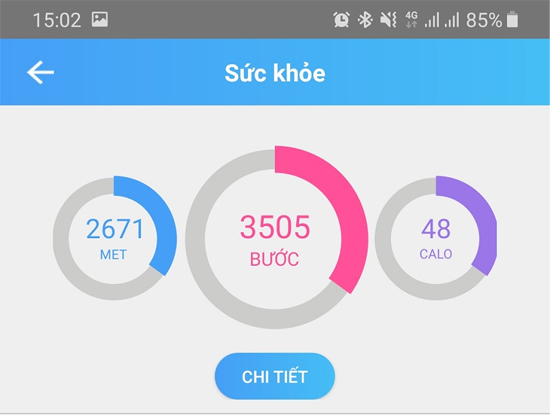 T&iacute;nh năng quản l&yacute; sức khỏe