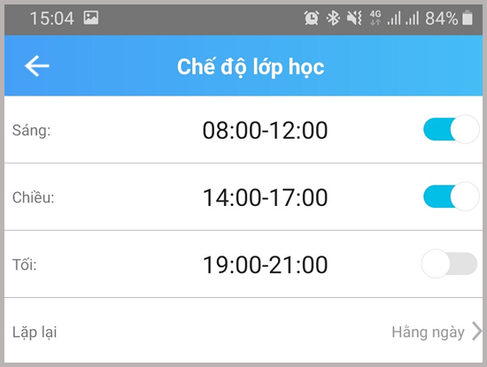 Chế độ lớp học 