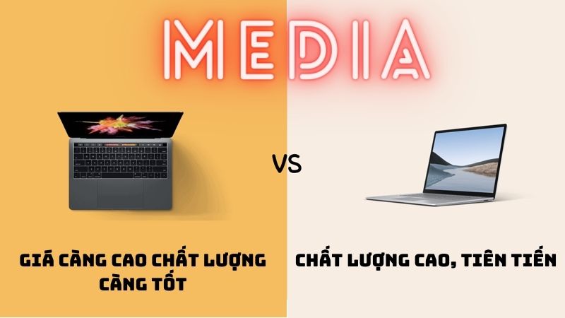 Chất lượng media khác nhau giữa laptop Windows và MacBook