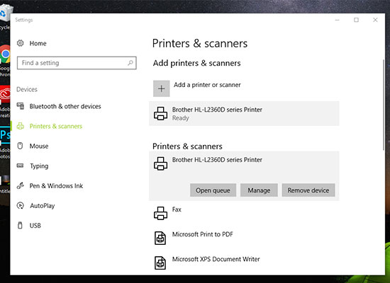 &aacute;ch kết nối m&aacute;y in với m&aacute;y t&iacute;nh Windows