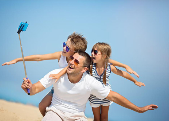 Gậy chụp hình có nút chụp ảnh