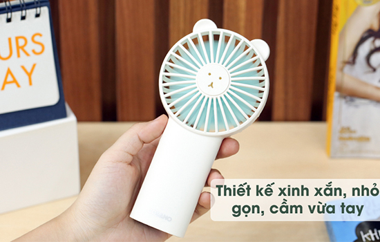 hiết kế nhỏ gọn của quạt, bạn c&oacute; thể dễ d&agrave;ng mang ch&uacute;ng đến bất cứ đ&acirc;u
