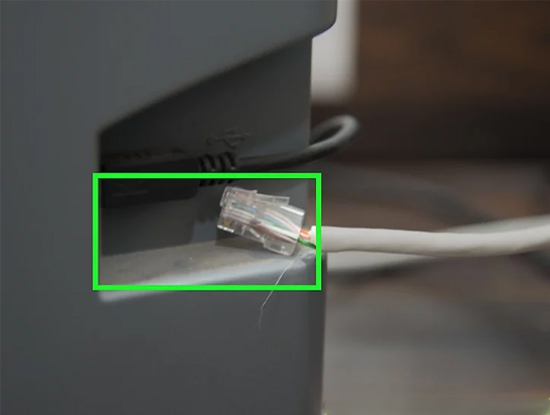 cắm cáp LAN cho máy in