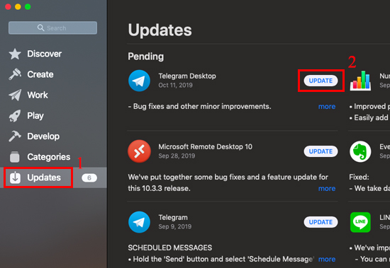 Bạn chọn các phần mềm phù hợp và chọn Updates