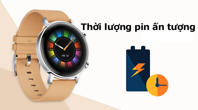 Dung lượng pin ấn tượng l&ecirc;n đến 14 ng&agrave;y