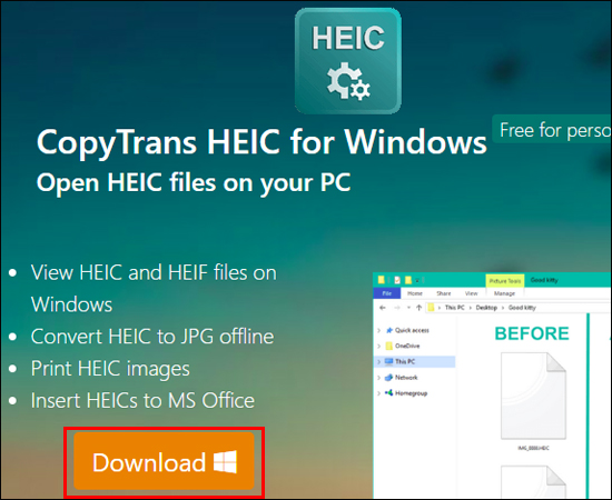 CopyTrans HEIC for Windows 