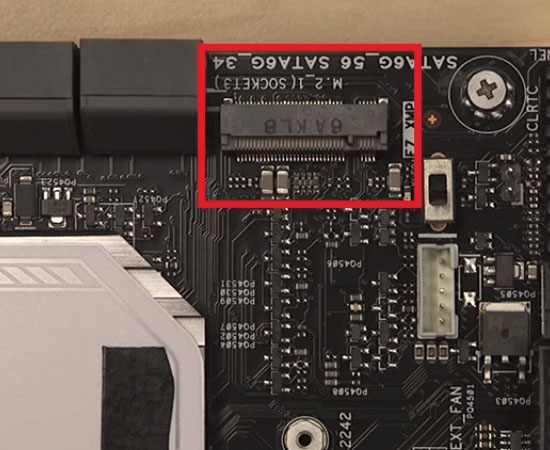 Dưới đây là vị trí lắp đặt Intel® Optane™ cho PC.