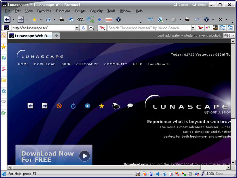 Lunascape là một trình duyệt web tích hợp công nghệ Gecko 