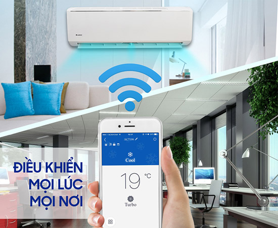Điều khiển m&aacute;y lạnh qua Wifi.