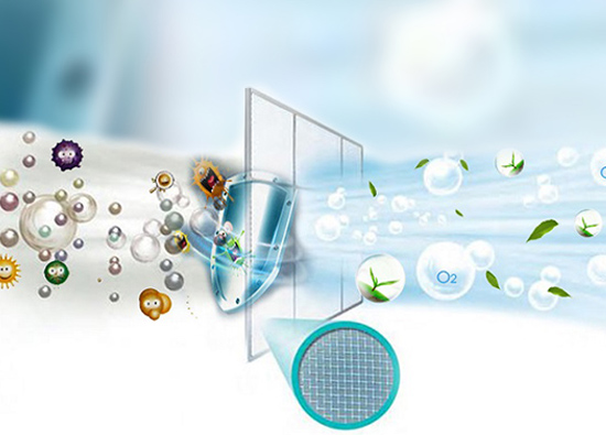 Trang bị m&agrave;ng lọc kh&ocirc;ng kh&iacute; gi&uacute;p bảo vệ ngườii d&ugrave;ng.