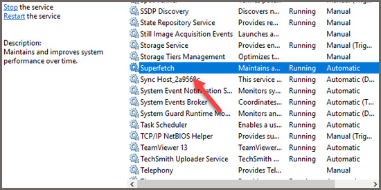 v&ocirc; hiệu h&oacute;a superfetch