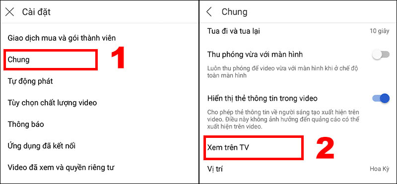 Hướng dẫn phát YouTube từ điện thoại lên Tivi đơn giản, dễ thực hiện - Webcongnghe247.com