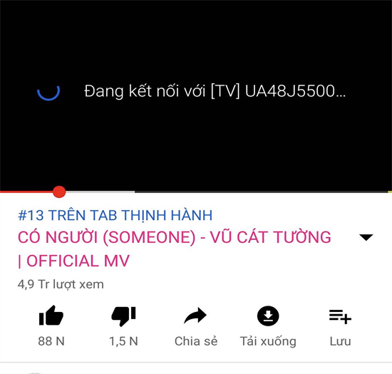 chờ video kết nối với thiết bị