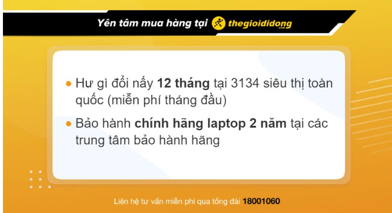 Ch&iacute;nh s&aacute;ch bảo h&agrave;nh hấp dẫn khi mua laptop Lenovo tại TGDĐ