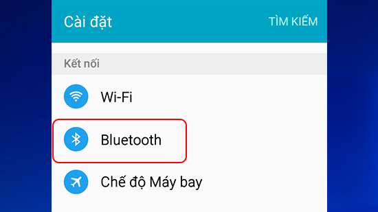 mở Bluetooth trên điện thoại