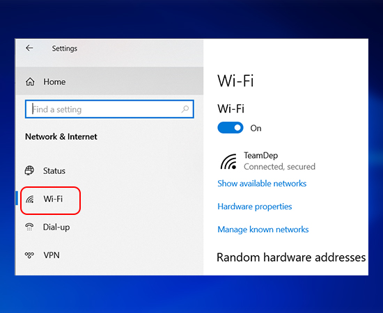 lưu ý chọn đúng mạng wifi để kết nối nhé!