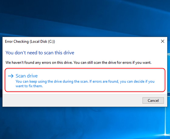 Bạn có thể kích vào Scan driver để quét thủ công