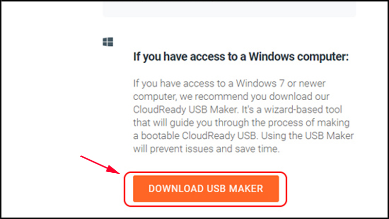 Chọn Download USB Maker