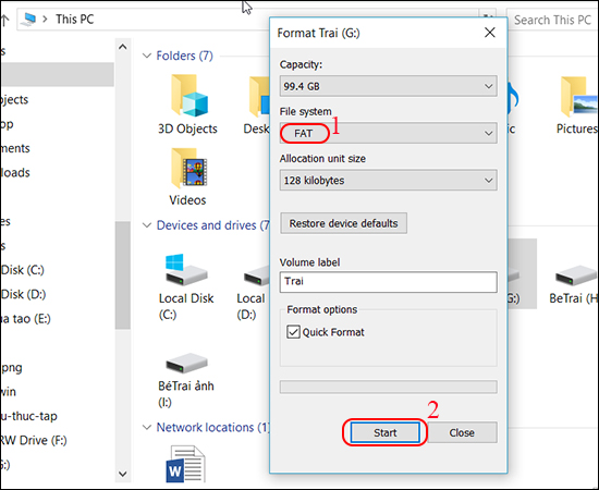 Format USB của bạn