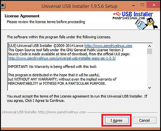 Bước 1: Nhấn đúp vào phần mềm USB Installer vừa tải và sau đó nhấn 