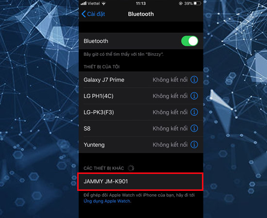 kết nối bluetooth với loa