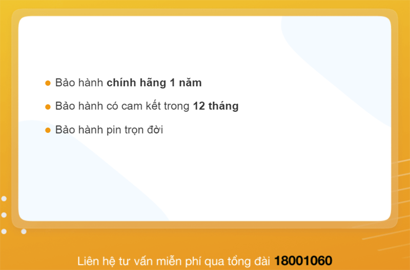 Chế độ bảo hành đồng hồ Larmes khi mua tại Thế Giới Di Động