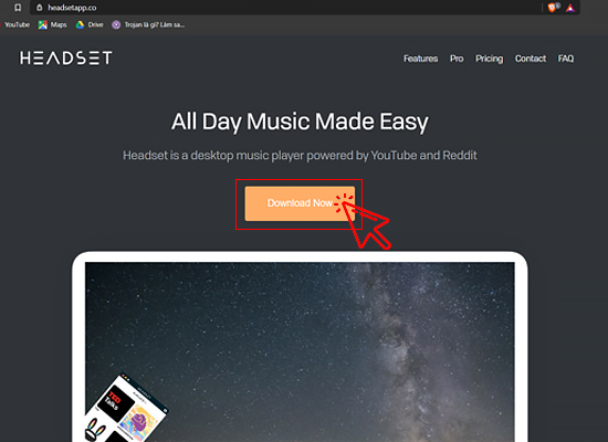 Chọn nút Dowload Now và tải về