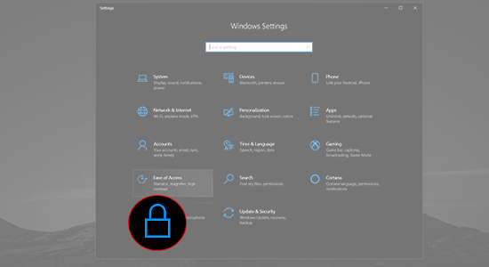 Chọn vào ô Privacy