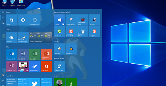 Thủ thuật tùy chỉnh độ trong suốt của Start Menu trong Windows 10