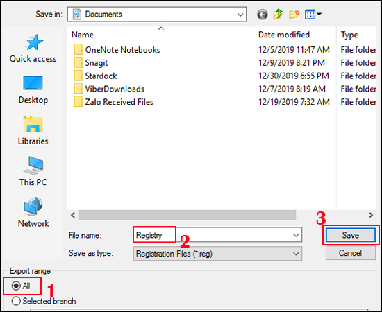 Chọn thư mục lưu file.