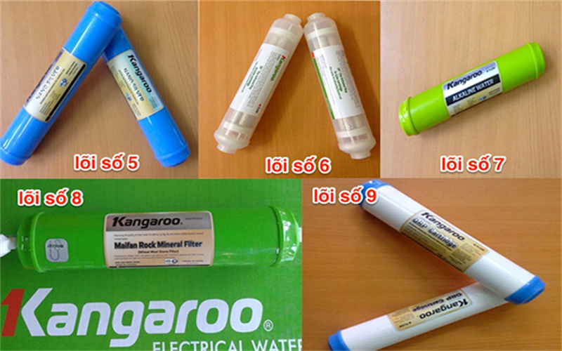 Các lõi lọc nước 5, 6, 7, 8, 9