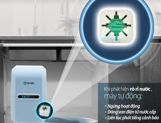 Tự động cảnh b&aacute;o r&ograve; r&igrave; nước