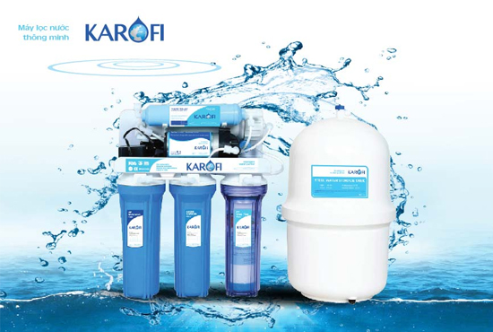lõi và bình lọc của máy lọc nước karofi